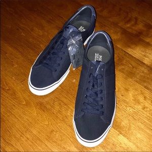 Polo Ralph Lauren Sayer Canvas Suede Sneaker 15 D